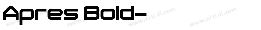 Apres Bold字体转换